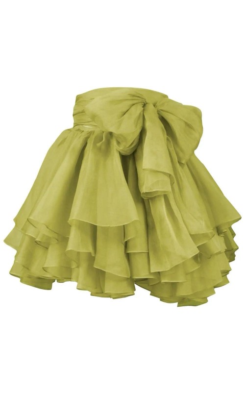 fancy green skirt