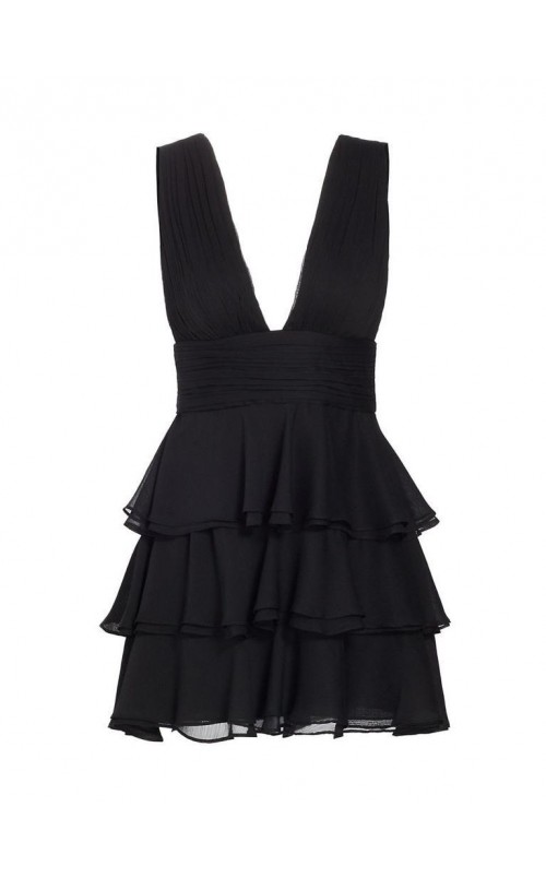 ruffle mini dress